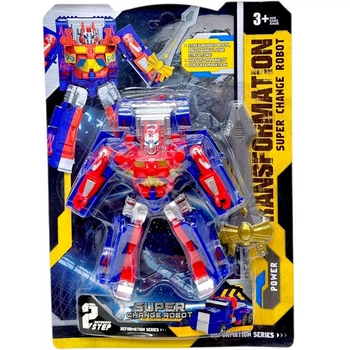 Трансформер Super Change Robot (КРАСНО-СИНИЙ) MIC 3-7A