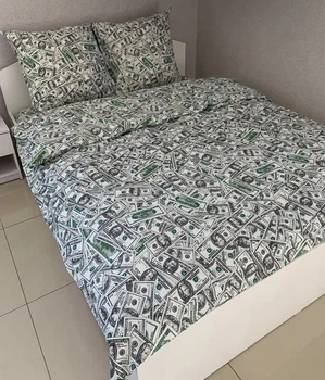 Постільна білизна бязь "Долар" полуторна 150х215 см (70х70 наволочки) EG223S
