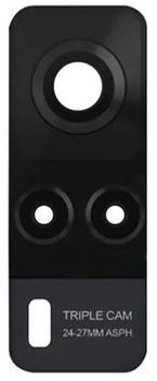 Скло камери Vivo Y31 2021 без рамки чорне Racing Black High Copy