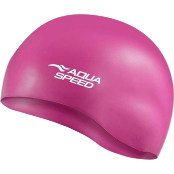 Шапочка для плавания Aqua Speed MONO темно-розовая 111-29