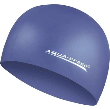 Шапочка для плавания Aqua Speed MEGA темно-синяя 100-10