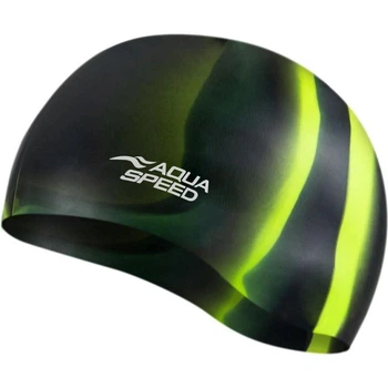 Шапочка для плавания Aqua Speed BUNT черно-желтая 113-34