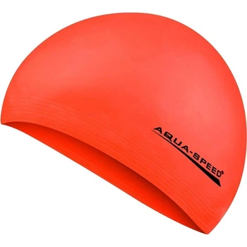 Шапочка для плавания Aqua Speed SOFT LATEX темно-оранжевая 122-75