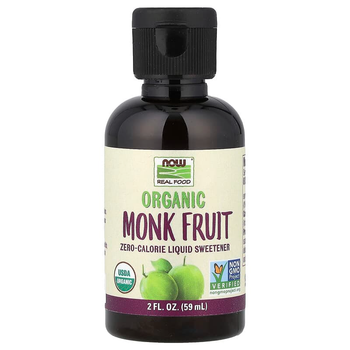 Рідкий підсолоджувач архат NOW Foods "Organic Monk Fruit" органічний цукрозамінник без калорій (59 мл)