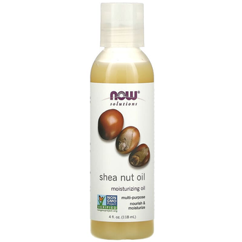 Масло Ши NOW Foods, Solutions "Shea Nut Oil" увлажняющее для кожи и волос (118 мл)