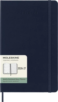 Еженедельник Moleskine 2026-2027 13 х 21 см 96 страниц Сапфир (8056999279783)