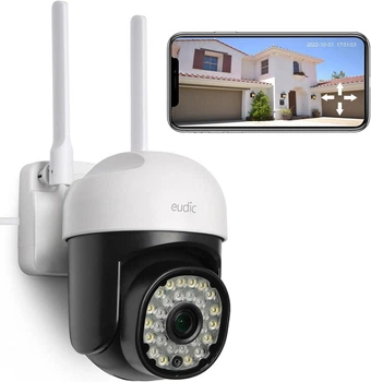 IP-камера 1080P 2.4G/5G WiFi безкоштовне хмарне сховище CCTV на 360° з кольоровим нічним баченням
