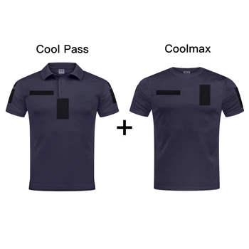 Комплект уставний Футболка поло CoolPass + Футболка Coolmax ДСНС темно-синій L