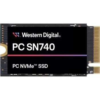 SSD накопитель wd sn740 black 256gb m.2 2242 (sddpmqd-256g)