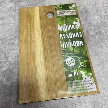 Дерев'яна дубова кухонна дошка 30*20*0,8 см Золотий Дуб 0001