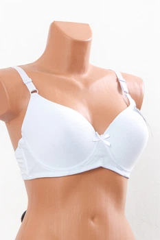 Жіночий однотонний бюстгалтер (Чашка С) NoBrand 115с Білий (p-20312-251010)