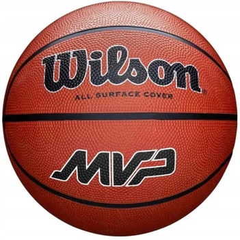 Баскетбольний м'яч Wilson MVP BSKT Brown, розмір 6, гумовий, для гри на вулиці, хороше зчеплення та контроль(OB_5865E78696D2)