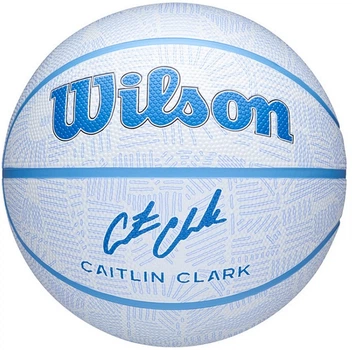 Баскетбольный мяч Wilson CC Envision BSKT, размер 6, голубой, с надписью Dream Big, тренировочный и игровой, серия Caitlin Clark Signature(OB_91DE8FEFDDE4)
