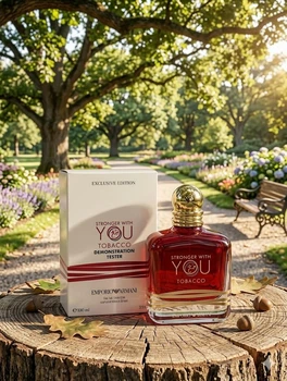 Парфуми Armani Stronger With You Tobacco 100 мл чоловічі тютюн ваніль спеції пряний теплий аромат шлейф