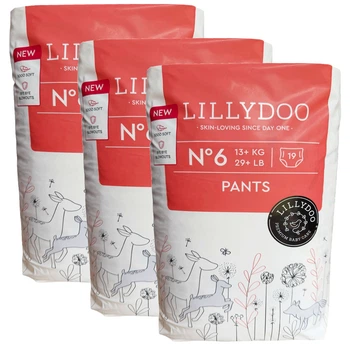 Подгузники-трусики LILLYDOO 6 (13+ кг), 57 шт