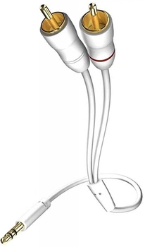 Кабель Inakustik Star 3,5mm Mini Jack > 2 x RCA white 0,75m