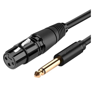 Кабель UGREEN AV131 6.35 Male to XLR Female Cable 2m Black (20719)