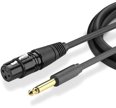 Кабель UGREEN AV131 6.35 Male to XLR Female Cable 5m Black (20721)