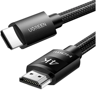 Кабель UGREEN HD119 4K HDMI Cable Male to Male Braided 3m Black (40102)