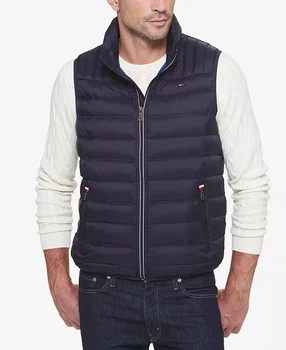 Мужской жилет Tommy Hilfiger Нейлон Luxury Quilt Old Money Premium Look XXL темно-синий