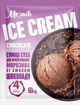 Мороженое Монік со вкусом шоколада сухая смесь 60 г