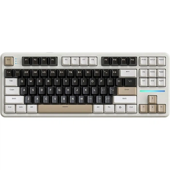 Клавиатура Attack Shark X87 RGB Linear Strawberry Switch Cheese White (AS-6972792471471-CW) [166724]
