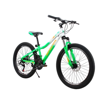 Велосипед SPARK WAVE JR. (колеса - 24", сталева рама - 12") Зелений з білим