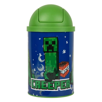 Контейнер настільний для сміття Yes Minecraft Creeper металевий 10 х 18 см (708569)