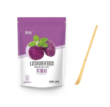 Порошок фиолетового батата (UBE) для Фиолетовой Матчи TM JinJie 100 г с ложкой часаку