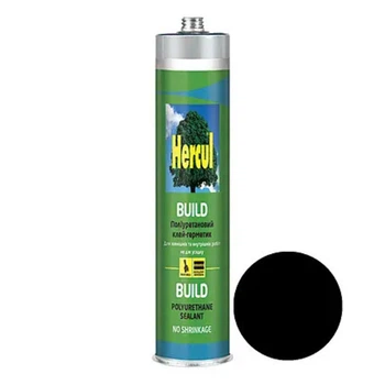 Клей-герметик поліуретановий Hercul Build Чорний (0,28кг)