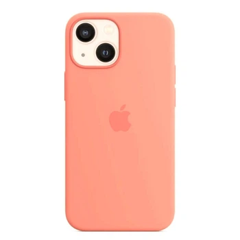 Чехол для iPhone 14 силиконовый Soft-touch Silicone Case Full Size (AA) Peach