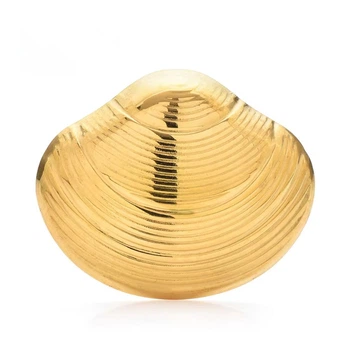 Брошь BROCHE Море Ракушка из стали золотистая BRBF115495