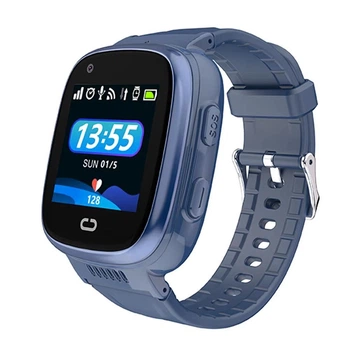 Умные детские часы Lemfo M-08 с GPS, прослушкой, SIM картой, украинским языком и до 2 дней работы Синий