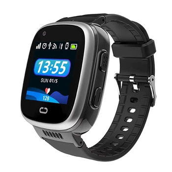 Детские смарт часы Lemfo D-02 с GPS-трекером, 4G SIM-картой, HD видеозвонками, камерой, прослушиванием и кнопкой SOS Черный