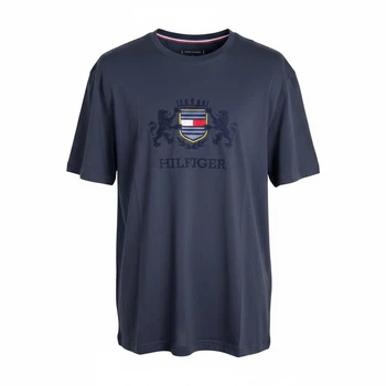 Чоловіча футболка Tommy Hilfiger Crest Tee T-Shirt, темно-синя, розмір XL (TH12003.3XL)