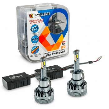 LED лампи H1 Cyclone TYPE 48 Canbus 70 Watt 9-32V (2 шт. комплект)