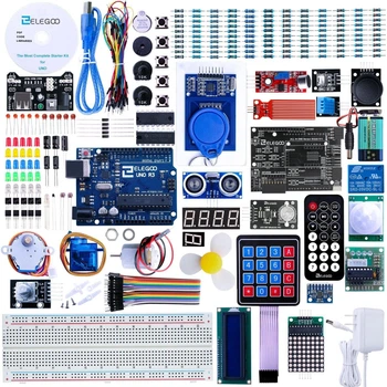 Набор начинающего ELEGOO UNO R3 Project Most Complete Starter Kit, тренировочная плата-конструктор