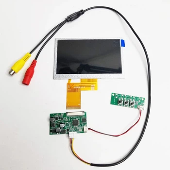 Дисплей LCD 4.3" 800×480 CVBS AV NTSC/PAL для FPV, со снегом при отсутствии сигнала