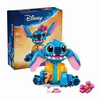 Большой Конструктор Disney (Дисней) "Стич (Stitch) с рожком мороженого", 744 детали