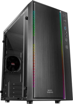 Корпус для ПК / Mars Gaming MCM / Mini Tower / Без БП / RGB-подсветка / Черный (102025906)