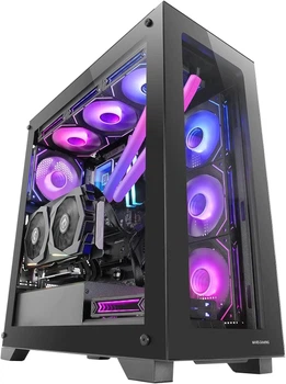 Корпус для ПК / Mars Gaming MC-XP / Mid Tower / Без БП / Панорамное стекло / Черный (102026581)