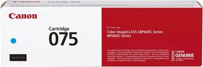 Картридж Canon 075c MF664Cdw/MF667Cdw/LBP646Cdw/LBP647Cdw Cyan (1300 стор.) 6364c002