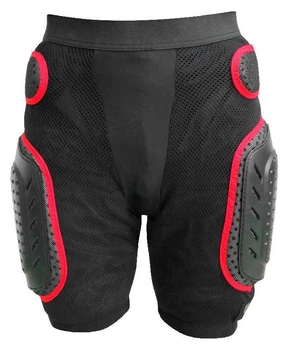 Шорти захисні спортивні USD ARMOR SHORTS L Black/red (USS17U1E) (M black, red)