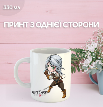 Кружка Відьмак з принтом керамічна чашка The Witcher 330 мл Uk_495