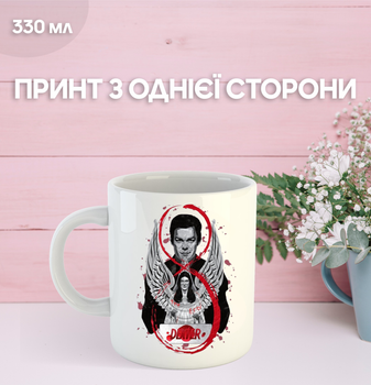 Кружка Декстер с принтом керамическая чашка Dexter 330 мл Uk_720
