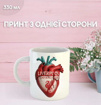 Кружка Ліверпуль футбольний клуб Liverpool футбол з принтом керамічна чашка 330 мл Uk_1362