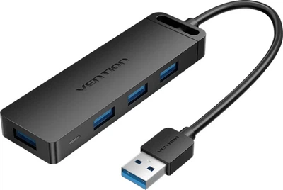USB-хаб Vention USB 3.0 -> 4xUSB-A 3.0, 5Gbps Black (CHLBB-SCB)
