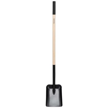 Лопата совкова з дерев'яною ручкою (L-подібна рукоятка) Fiskars Solid™ (1066724)