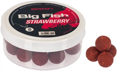 Бойлы вареные Brain Big Fish Strawberry Клубника 20mm