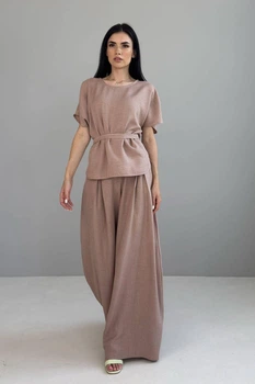 Женский костюм NENKA XL пудровый (3832-c02)